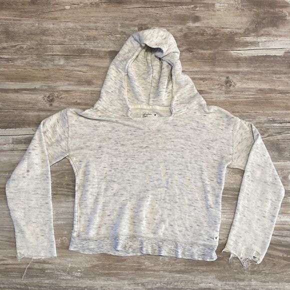 American Eagle Outfitters Hoodie sweatshirt Pullover Distressed Womens Size XS - Picture 1 of 5